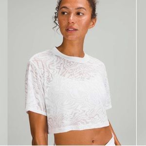 Lululemon All Yours Cropped T-Shirt *Veil
White